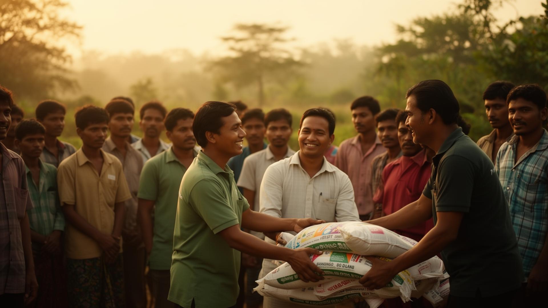 ত্রাণ বিতরণ